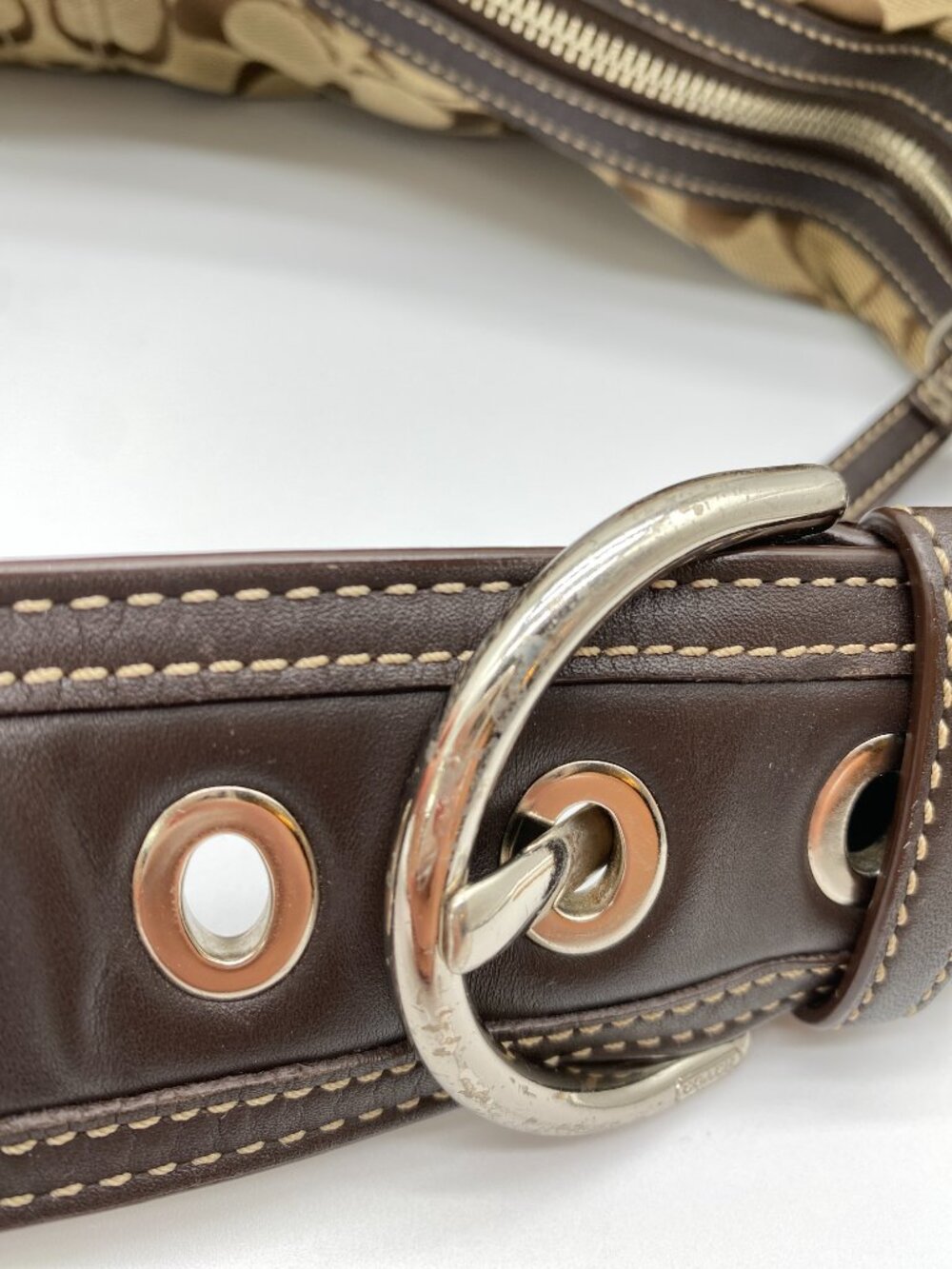 Coach Vintage Soho Signature Large Hobo 10075 Y2K Brown π€ Paris - Picture 5 of 16